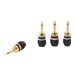 Monster Cable QuickLock MKII Gold Banana Connectors QL GMT-H MKII