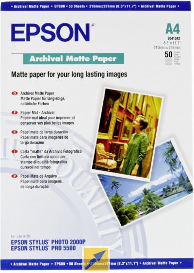 EPSON mat archival A4 50 feuilles 192g