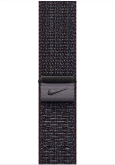 APPLE Watch 45mm Boucle Sport Nike Noir/Bleu