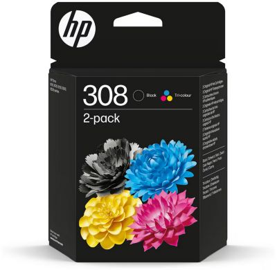 HP 308 noire + 3 couleurs