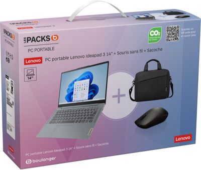 LENOVO Pack IdeaPad Slim 3 14IAN8  14''  512Go + Souris + Sacoche