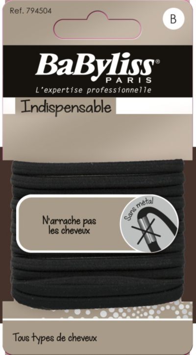 BABYLISS Elastiques 4mm noir