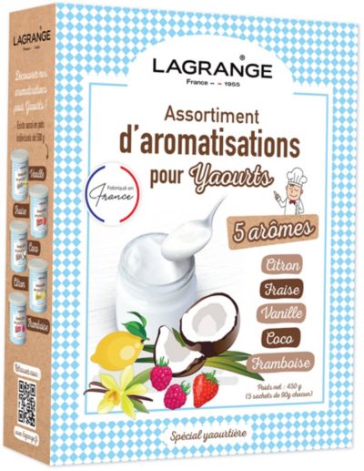 LAGRANGE 5 aromes pour yaourt 450g