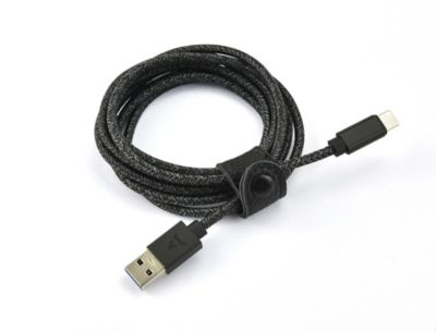 ADEQWAT vers USB noir 3m tréssé