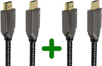 ADEQWAT x2 HDMI 2.1 droit noir 1M5