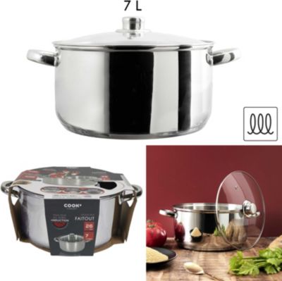 COOK CONCEPT 7L induction avec couvercle