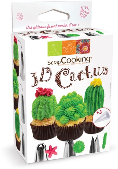 SCRAPCOOKING Kit 3D Cactus