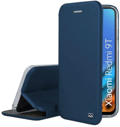 IBROZ Xiaomi Redmi 9T Etui cuir bleu