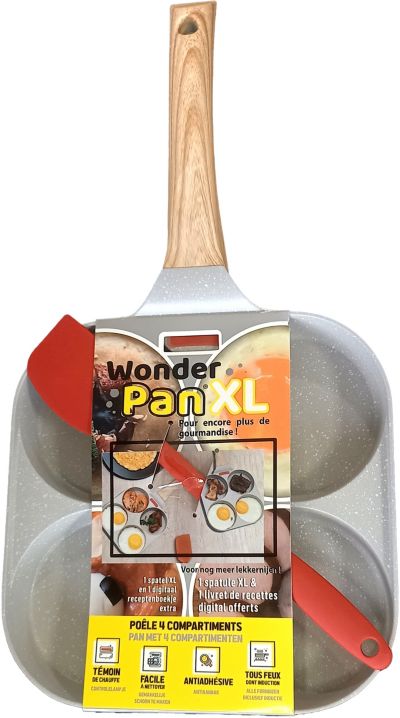BEST OF TV Pancake 4 compartiments Wonderpan XL
