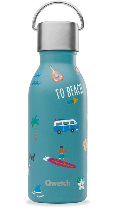 QWETCH isotherme inox Kids Honolulu Bleu 350 ml