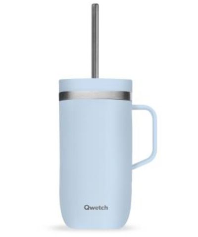 QWETCH inox avec anse Pastel Bleu 600ml