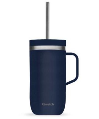 QWETCH inox avec anse Granite Bleu nuit 600ml