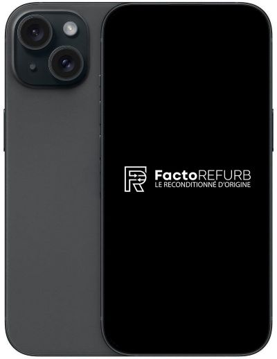 APPLE iPhone 15 noir 128Go Batterie Neuve