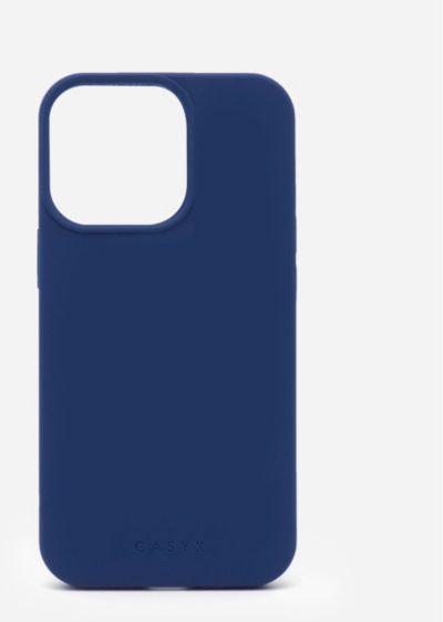 CASYX iPhone 14 Pro silicone Bleu Fonce M
