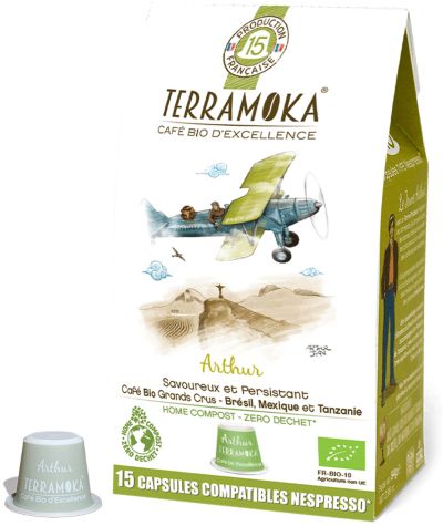 TERRA MOKA x15 ARTHUR compostables