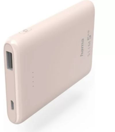 HAMA 5000 mAh SLIM Rose