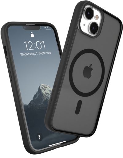 WOODCESSORIES iPhone 14  transparent noir MagSafe