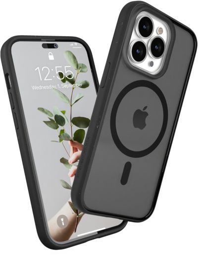 WOODCESSORIES iPhone 14 Pro transparent noir MagSafe