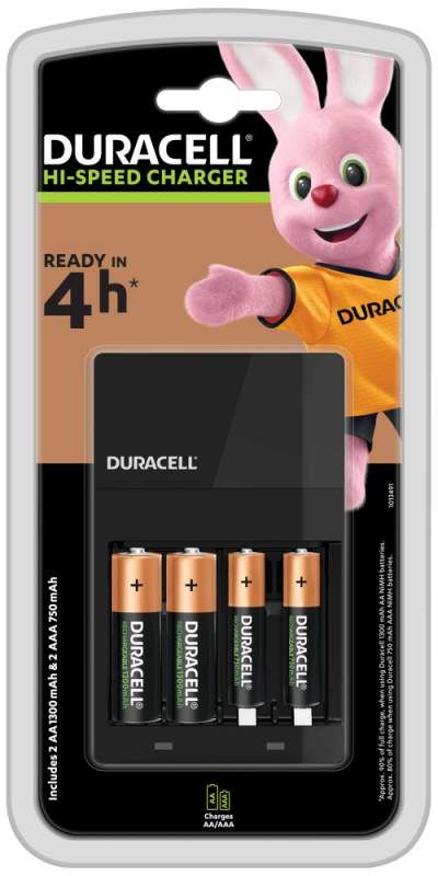 DURACELL AA/AAA x2 + Chargeur CEF14