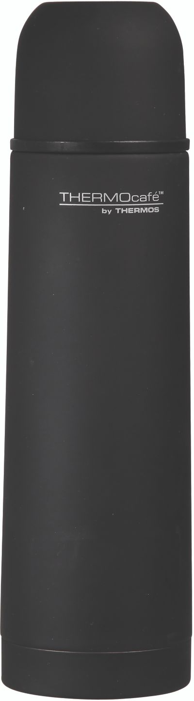 THERMOS Everyday SS Bout 0.5 Noir Caoutch