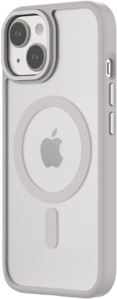 QDOS Iphone 15 MagSafe Hybrid soft SNAP blanc