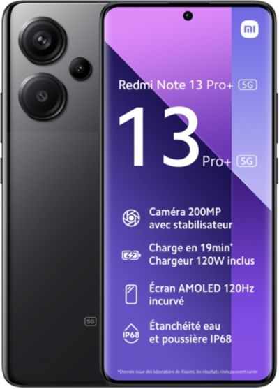 XIAOMI Redmi Note 13 Pro Plus 256Go Noir 5G