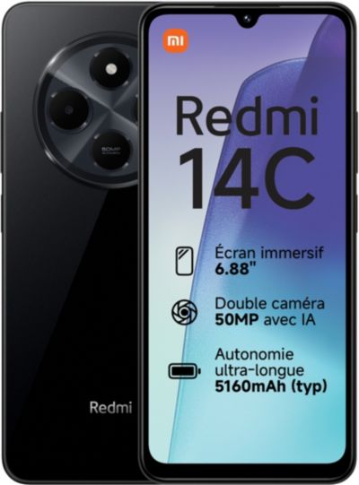 XIAOMI Redmi 14C 256Go Noir