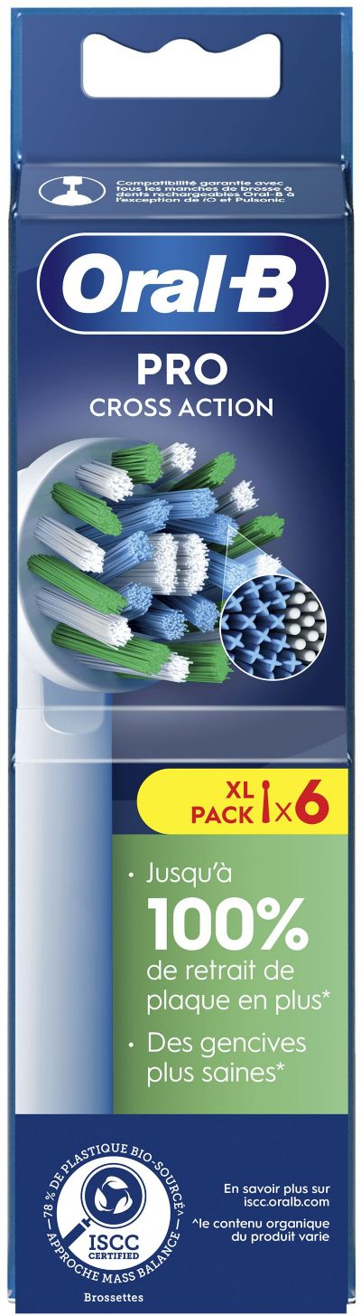 ORAL B Brossettes Cross Action x6 X filaments (