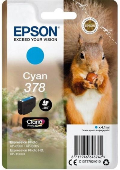 EPSON 378 Cyan Série Ecureuil