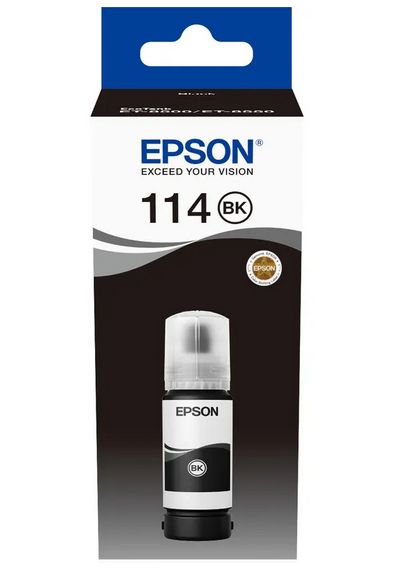 EPSON Ecotank bouteille 114 noire pigment
