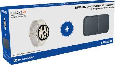 SAMSUNG Pack Galaxy Watch6 40mm + Chargeur sans fil