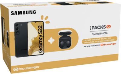 SAMSUNG Pack S22  6.1'' 128Go + Galaxy Buds 2 Noir