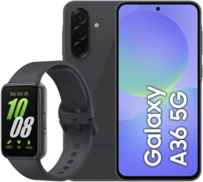 SAMSUNG Pack A36 Noir 256Go + Fit 3