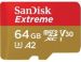 SANDISK 64Go microSD Extreme  Plus  + Adaptateur