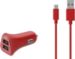 ESSENTIELB 2 USB 2.4A + Cable Micro USB Rouge