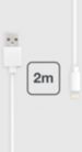 ESSENTIELB vers USB 2m blanc certifié Apple