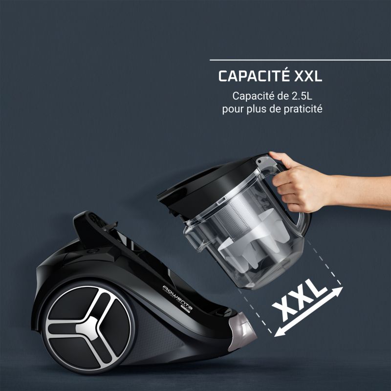 Rowenta Compact Power XXL Aspirateur sans Sac, Capacité 2,5L, pour