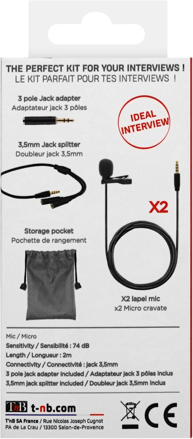 Microphone for smartphone / camera - INFLUENCE - T'nB