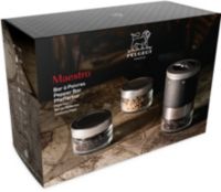 Coffret Moulin à poivre PEUGEOT maestro mp graphite + 3 poivres
