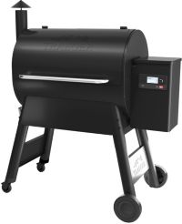 Barbecue pellet TRAEGER Pro 780 noir sur chariot, grille haute 76x18 cm, grille basse 76x48 cm