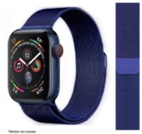 Bracelet IBROZ Apple Watch 42/44/45mm Maille bleu