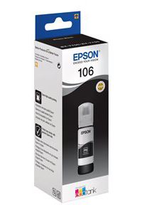 Cartouche d'encre EPSON Bouteille d'Encre Ecotank 106 Noire Photo - C13T00R140