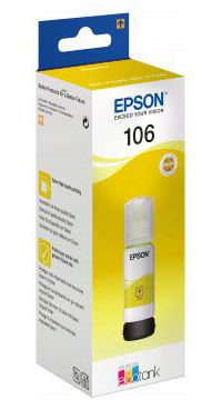 Cartouche d'encre EPSON Bouteille d'Encre Ecotank 106 Jaune (Yellow) Photo - C13T00R440