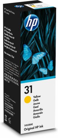 Cartouche d'encre HP Bouteille d'Encre Originale 31 Jaune (Yellow) - M0B54AE