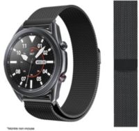 Bracelet IBROZ Samsung/Huawei 22mm Maille noir