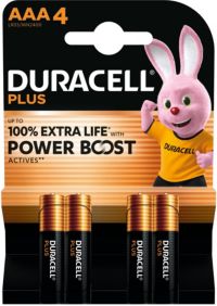 Pile DURACELL PLUS POWERBOOST AAA X4