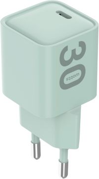 Chargeur ESSENTIELB USB-C 30W vert métallisé