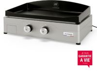 Plancha électrique LE MARQUIER Signature Electrica 260 Inox 2 brûleurs à poser, 60x40 cm