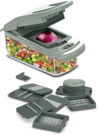 Mandoline ESSENTIELB multifonction avec recipient vert sauge