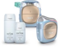 Appareil éclat visage SHARK 3 en 1 FacialPro Glow + DePuffi: nettoyant, hydratant, resculptant - Bleu Spa